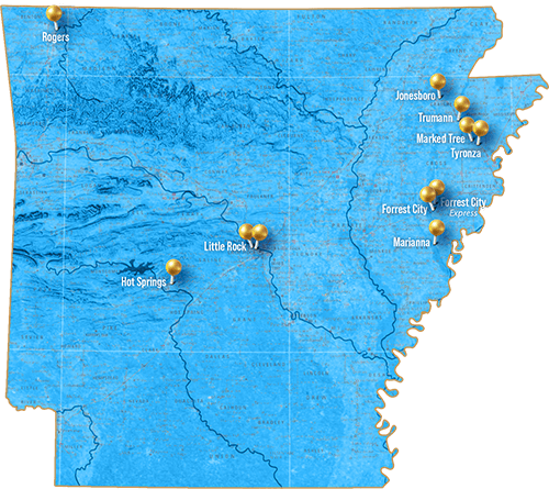 Armor Bank - Locations Map