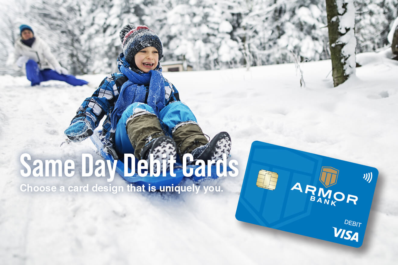 Get Your Personalized Armor Bank Debit Card Today!